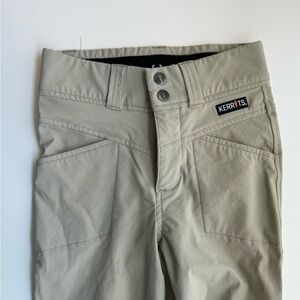 Kids Kerrits Medium Crossover II® Knee Patch Riding Breech - Tan